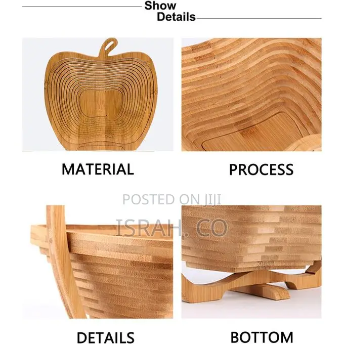 Bamboo Fruit Basket Apple Shaped Basket Dried Fruit