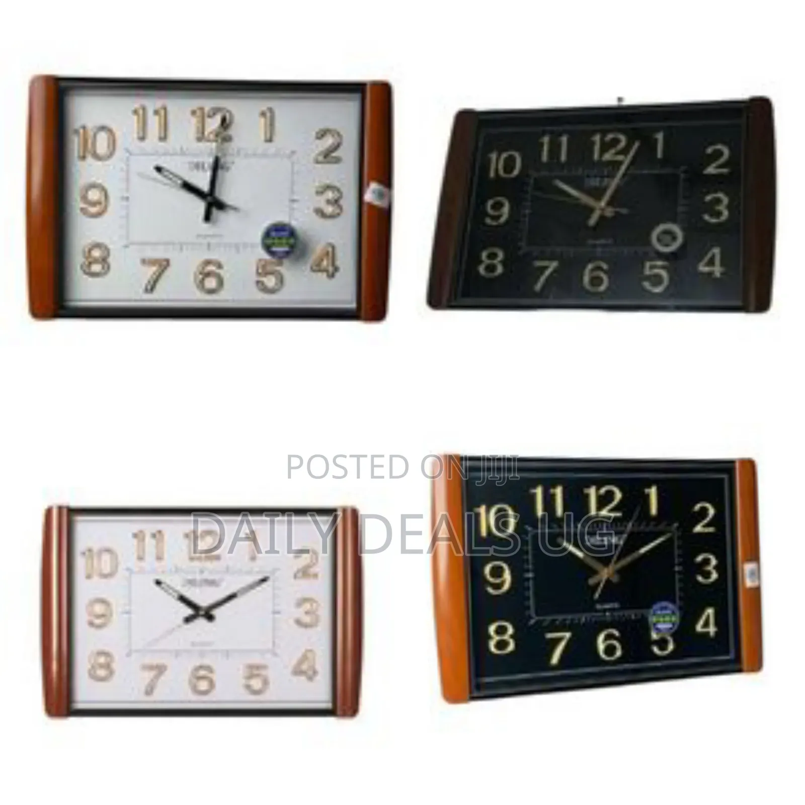 Home Decoration Plastic Diling Rectangle Clock Large LCD