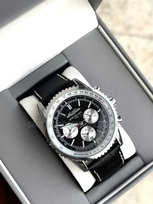 Breitling Men's Original Wrist Time Piece With Leather Straps