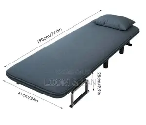 Convertible Sofa Bed, Foldable Sofa Chair With Armrest L