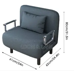 Convertible Sofa Bed, Foldable Sofa Chair With Armrest L