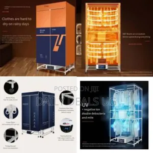 Heated Portable Electric Clothes Dryer Machine Double Layer Stackable