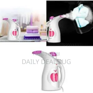 Milt Functional Garment Cake Facial Steamer and Ironing Brush - White