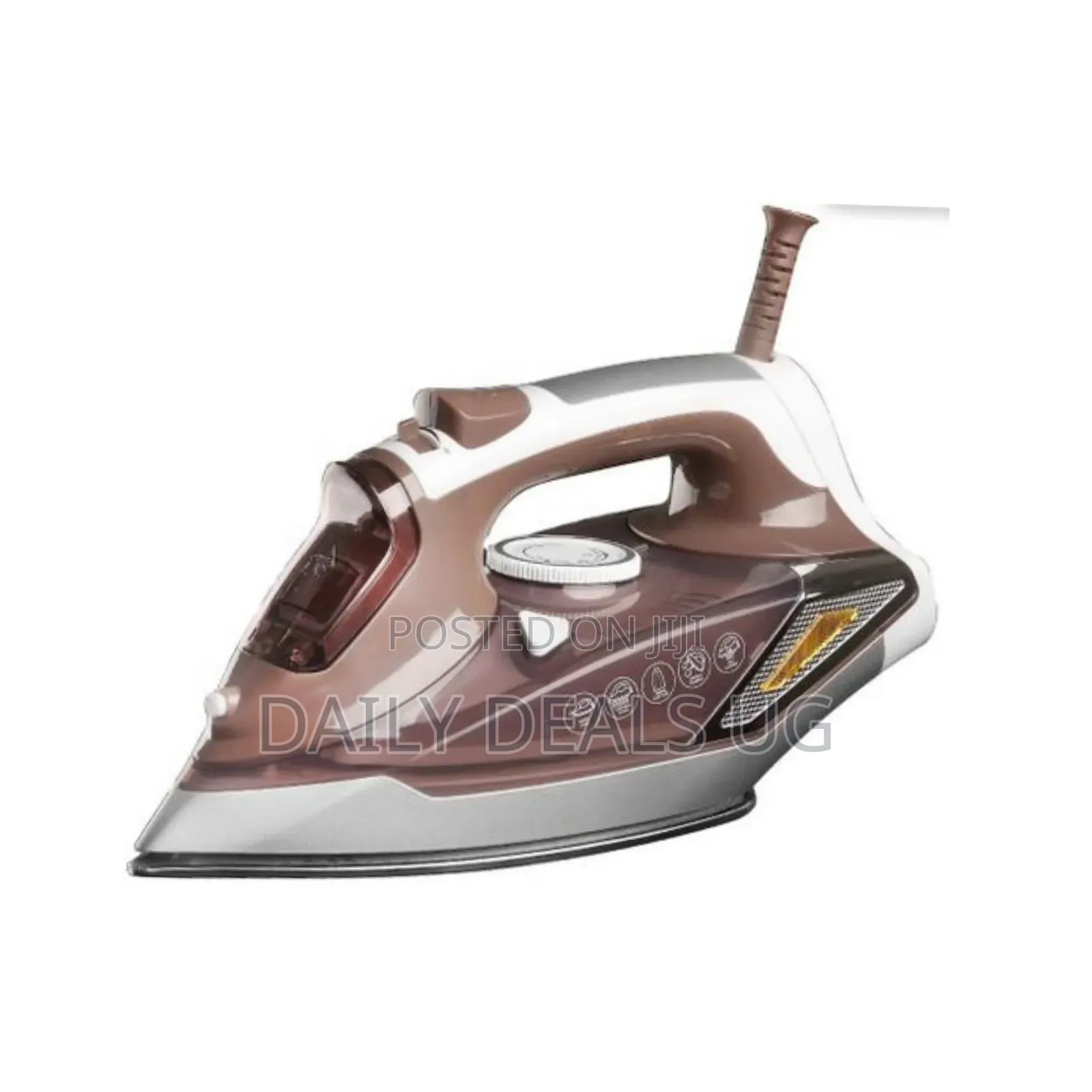 Royal Master Cord and Cordless Steam Iron- Cream