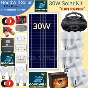 30w Goodwill Solar System Full Kit