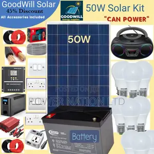 50w Goodwill Solar System Full Kit