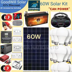 60w Goodwill Solar System Full Kit