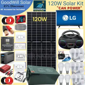 120w Goodwill Solar System Full Kit