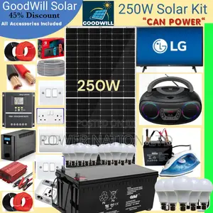 250w Goodwill Solar System Full Kit
