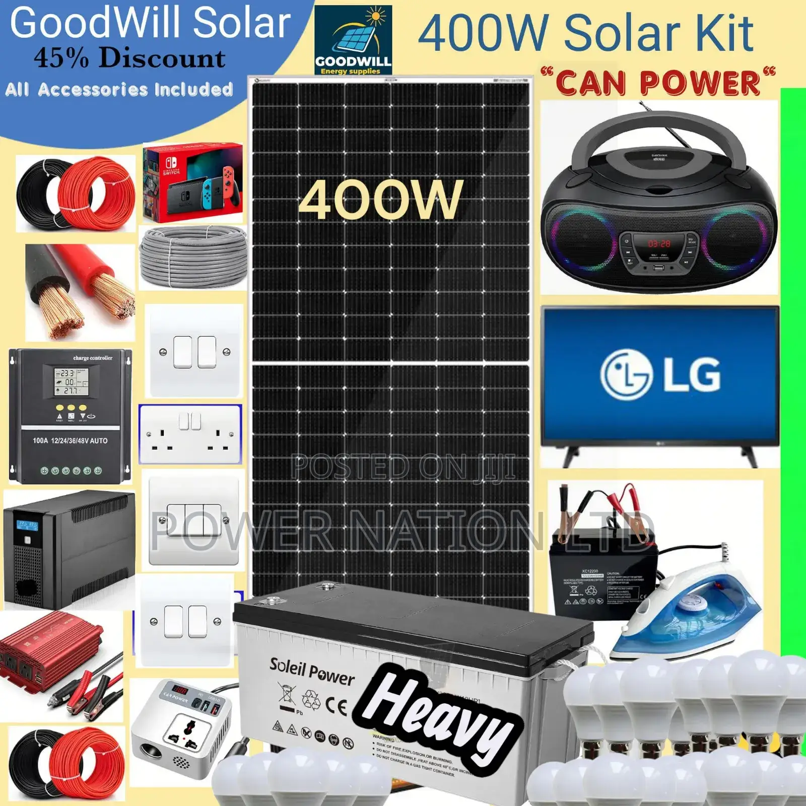 400w Goodwill Solar System Full Kit