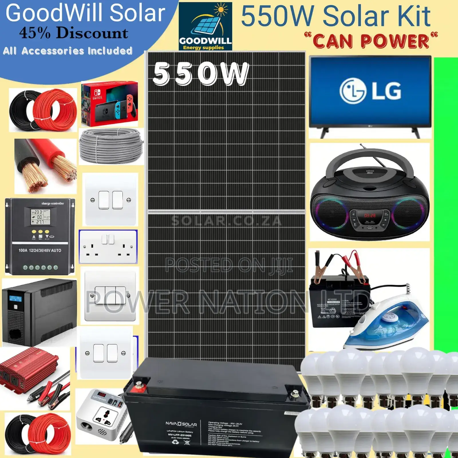 550w Goodwill Solar System Full Kit