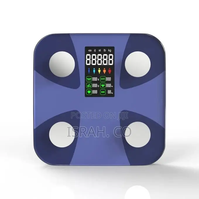 LCD High Accurate Glass Body Fat Analysis Electronic Smart Scale
