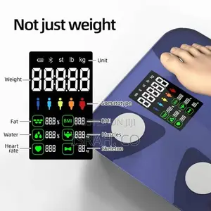 LCD High Accurate Glass Body Fat Analysis Electronic Smart Scale