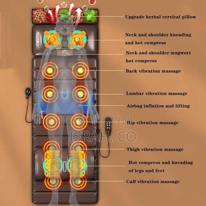 Full Body Massage Mat With Heat, 10 Vibrating Nodes
