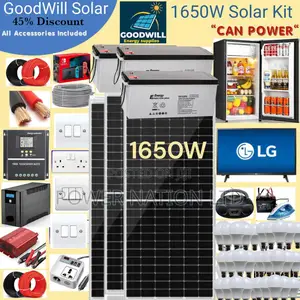1650w Goodwill Solar System Full Kit