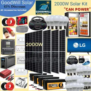2000w Goodwill Solar System Full Kit
