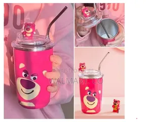 Themed Kids Tumbler With a Steel Straw