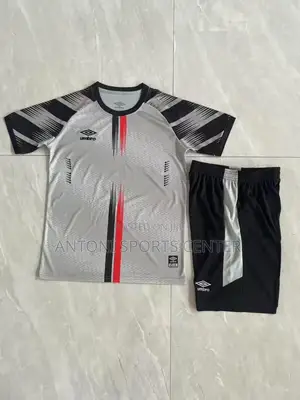 Gray and Navy Blue Color Plain Jersey