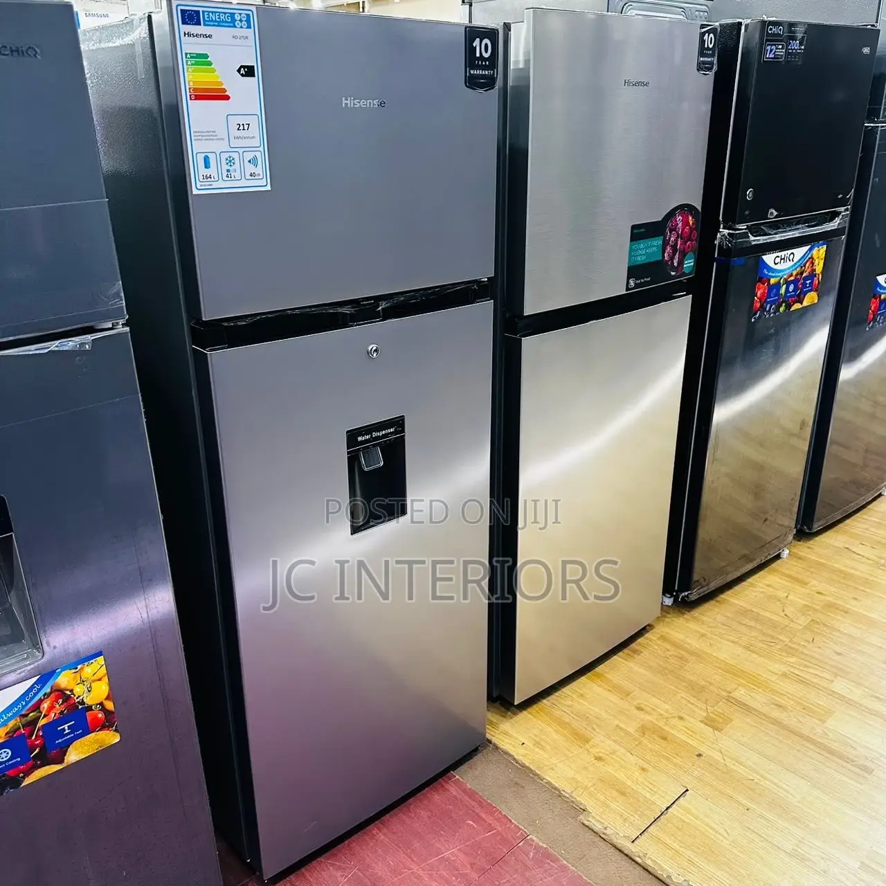 Hisense 270 Litres Fridge Back and at 1,100,000/=