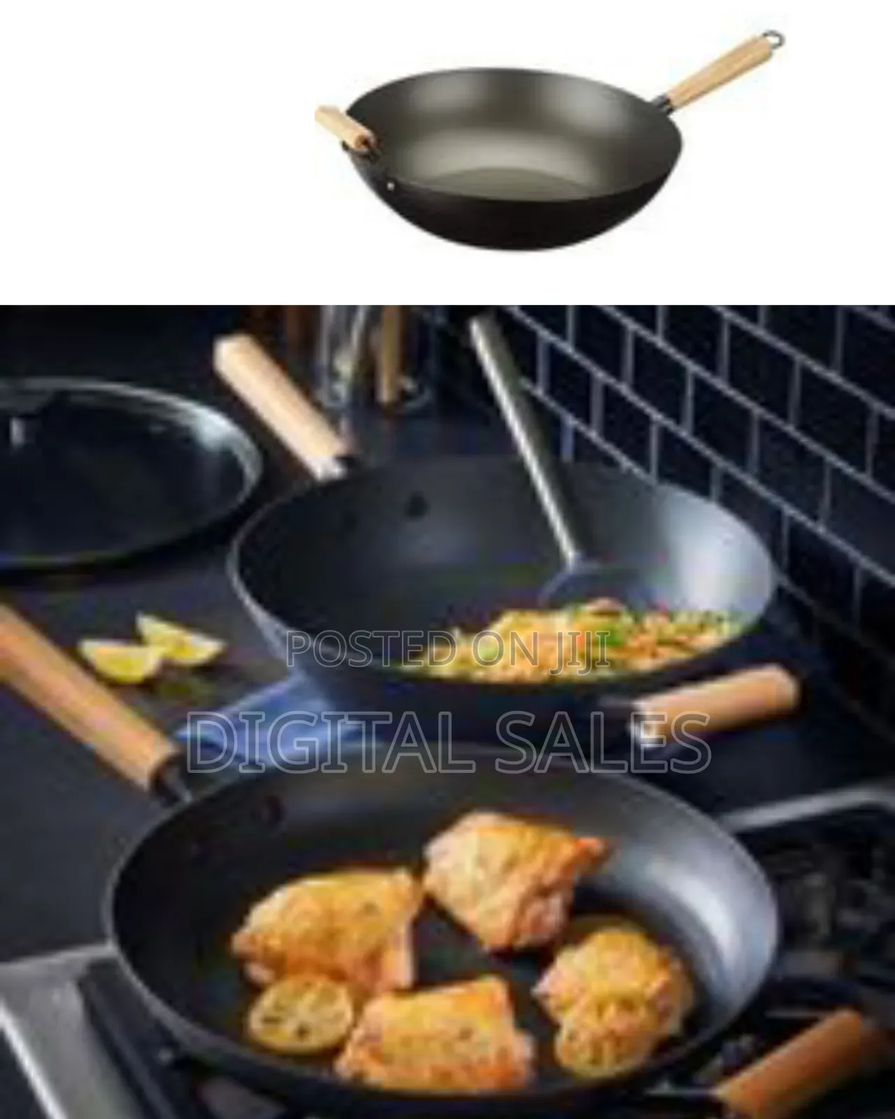 32cm Non-Stick Wok Stir Frying Pan Saucepa