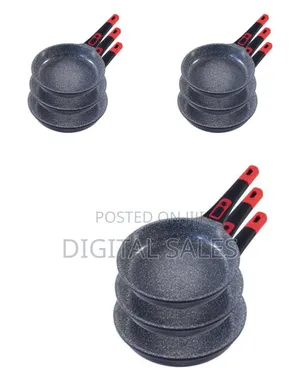Jio 3 Pieces of Professional Granite Coating Omelet Frying Pan Skillet