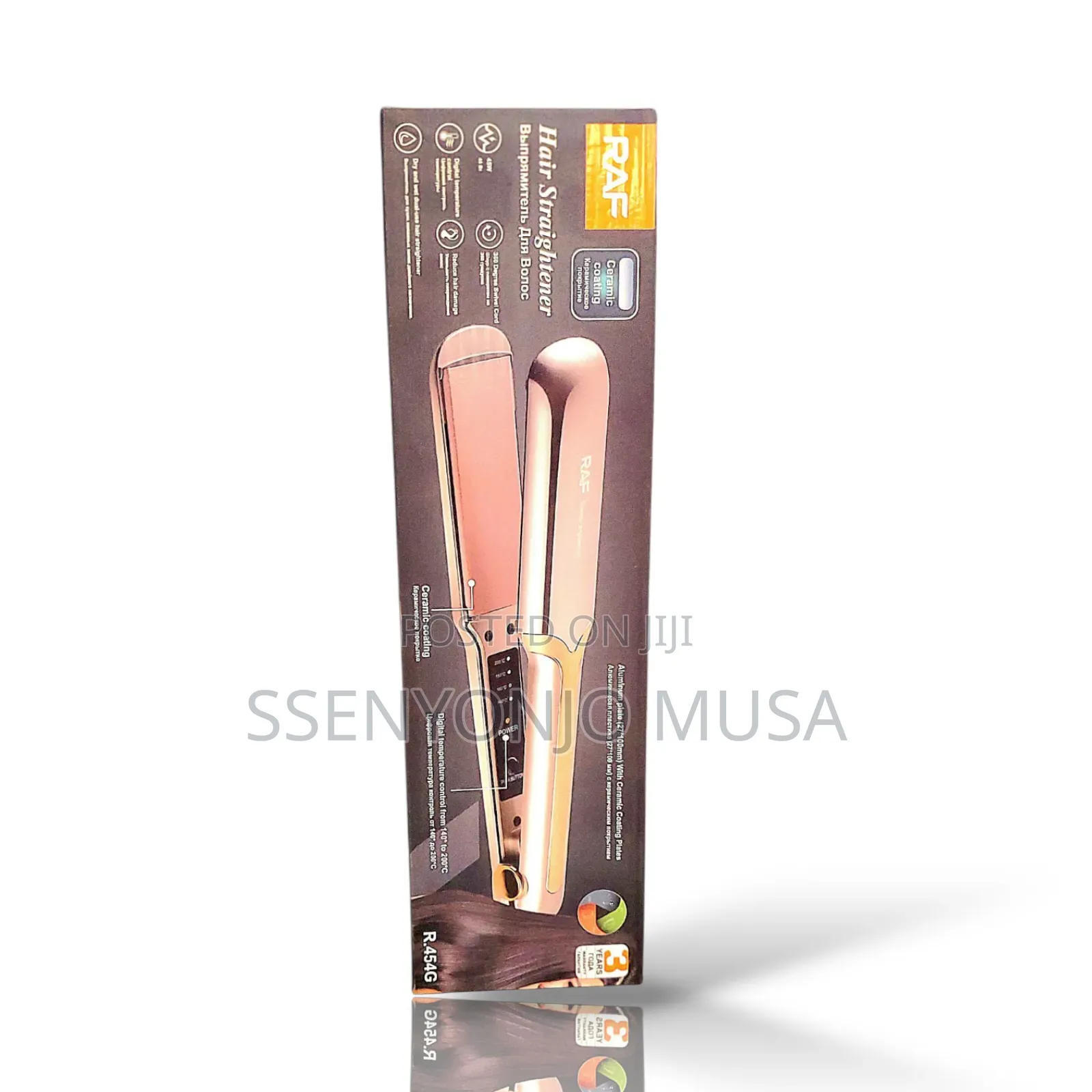 Raf Hair Straightener - 45w, Digital Temperature Control-