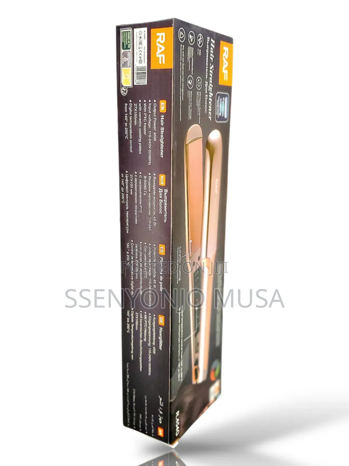 Raf Hair Straightener - 45w, Digital Temperature Control-