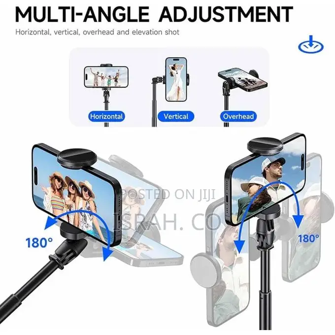 Tt01 Extendable Bluetooth Selfie Stick Tripod, 69.6"