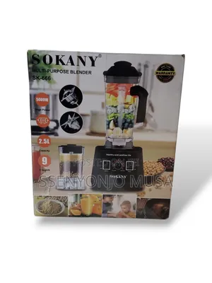 Sokany Sk-666 Blender - 5000w, 2.5l,9-Speed, 1-Year Warranty