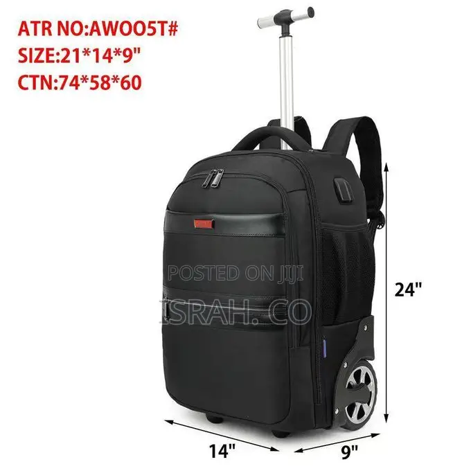Rolling Backpack for Men With Wheels