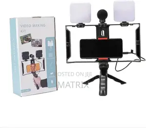Video Making Kit Equipment For Mobile Phone And Stand With Led Light