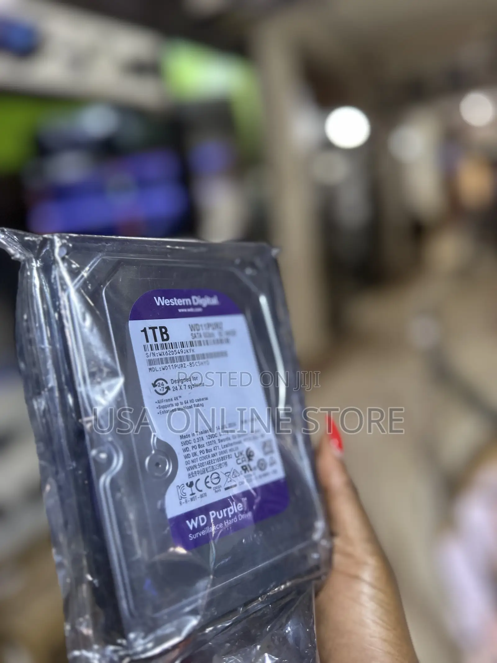 Surveillance Western Digital 1tb Harddrive