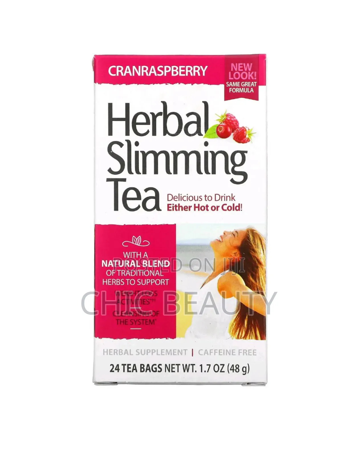 21 Century Cranberry Herbal Slimming Tea 48g, 24 Tea Bags