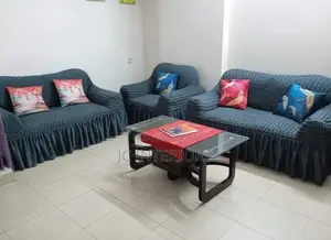 Sofa Cover - Texture Cloth Material Grey