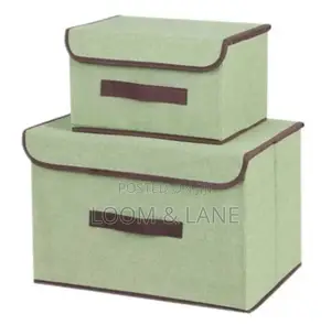 2pcs Foldable Fabric Storage Boxes
