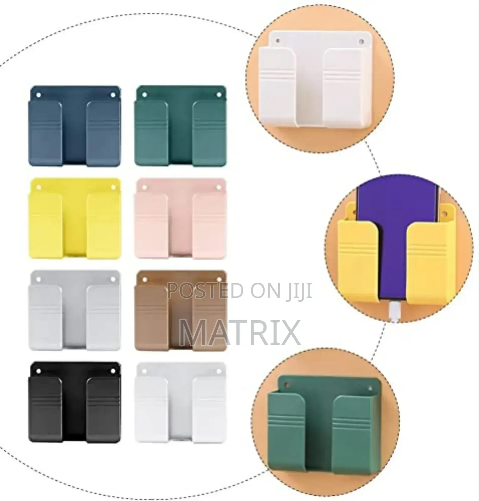 Adhesive Wall Mount Phone Holder/Charging Stand