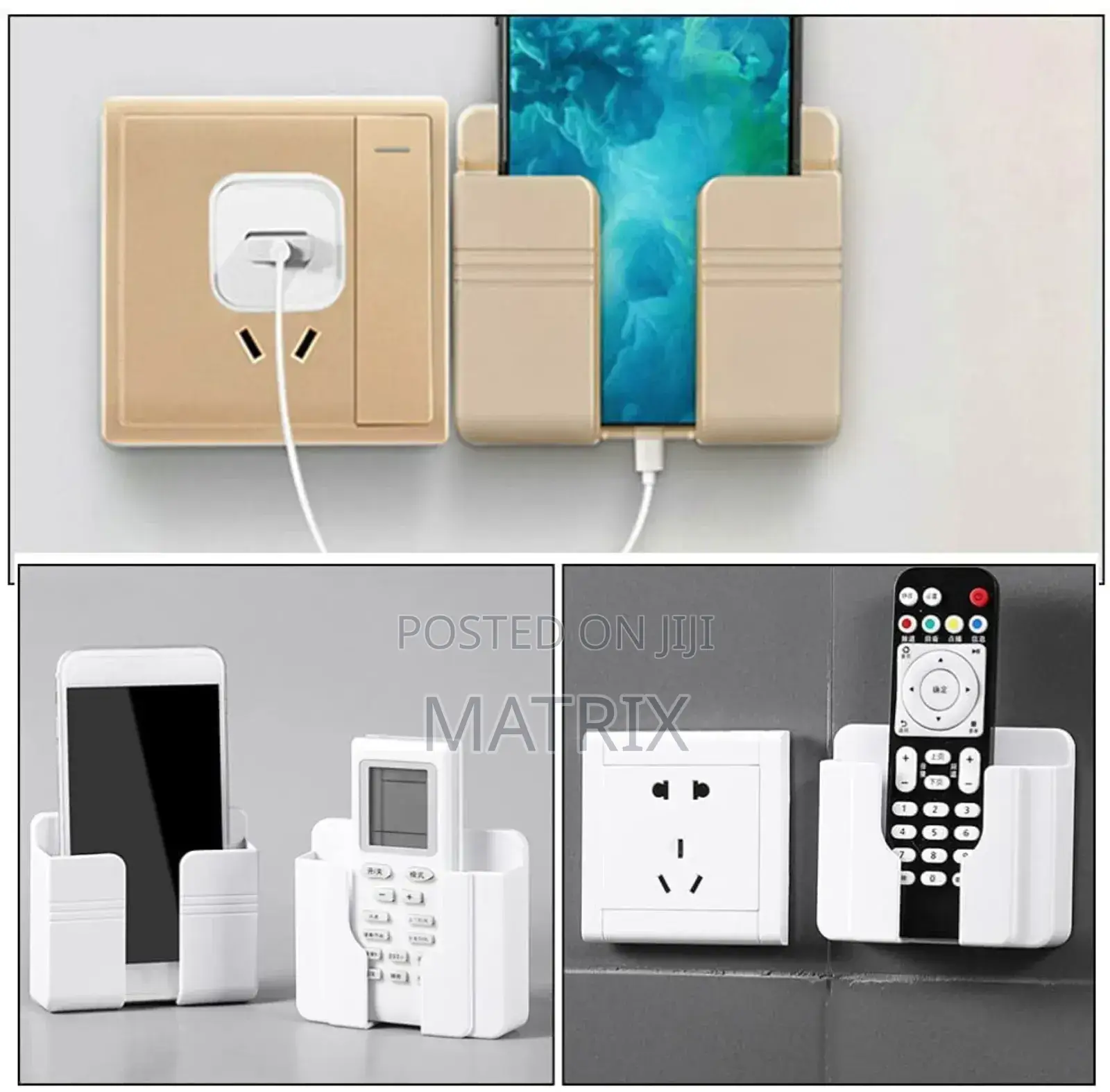 Adhesive Wall Mount Phone Holder/Charging Stand