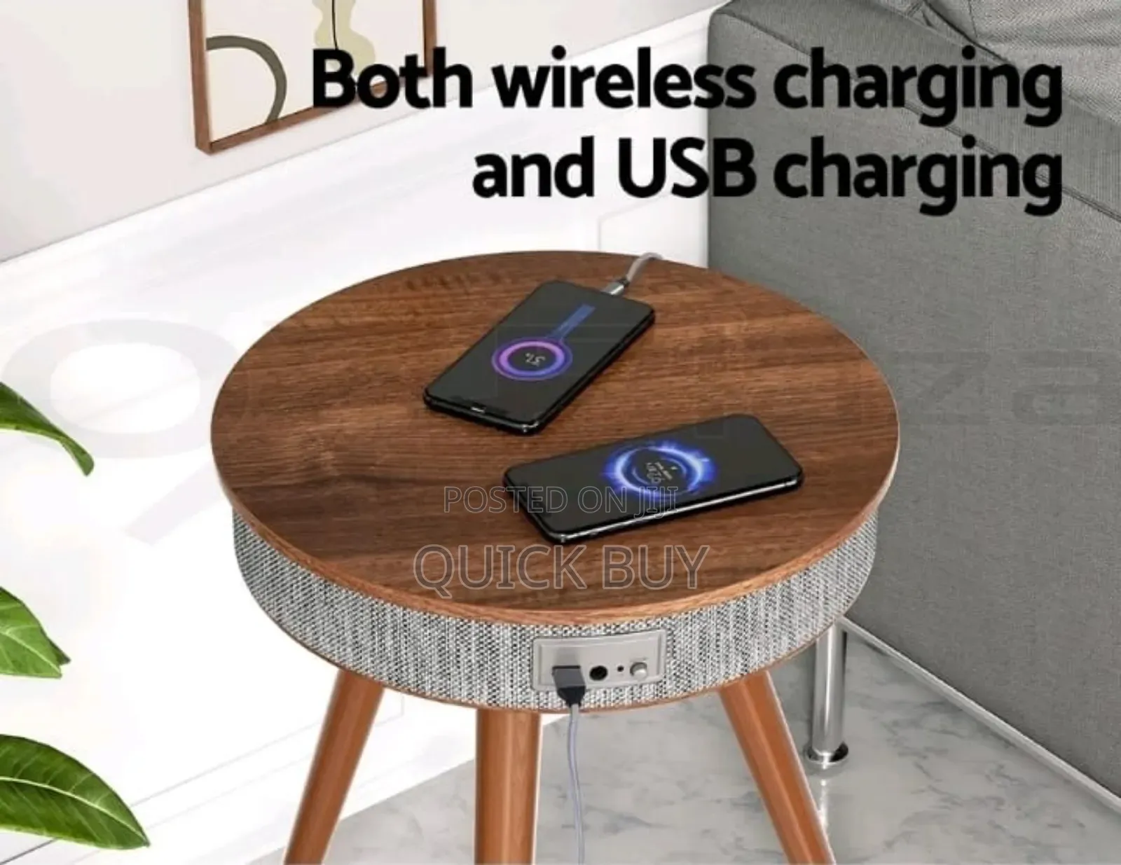Smart Bluetooth Speaker Portable Coffee Table With Wireless Charging