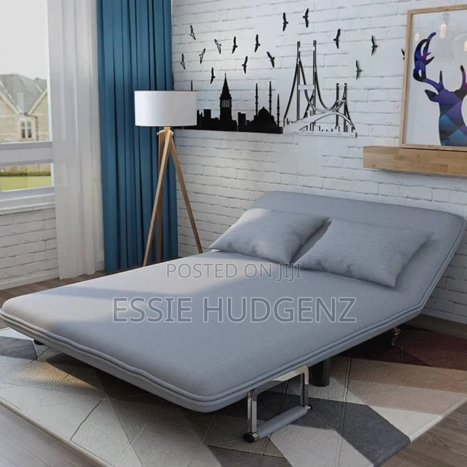 Bed Sitting Retractable Sofa Bed