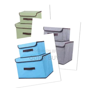 2pcs Foldable Fabric Storage Boxes