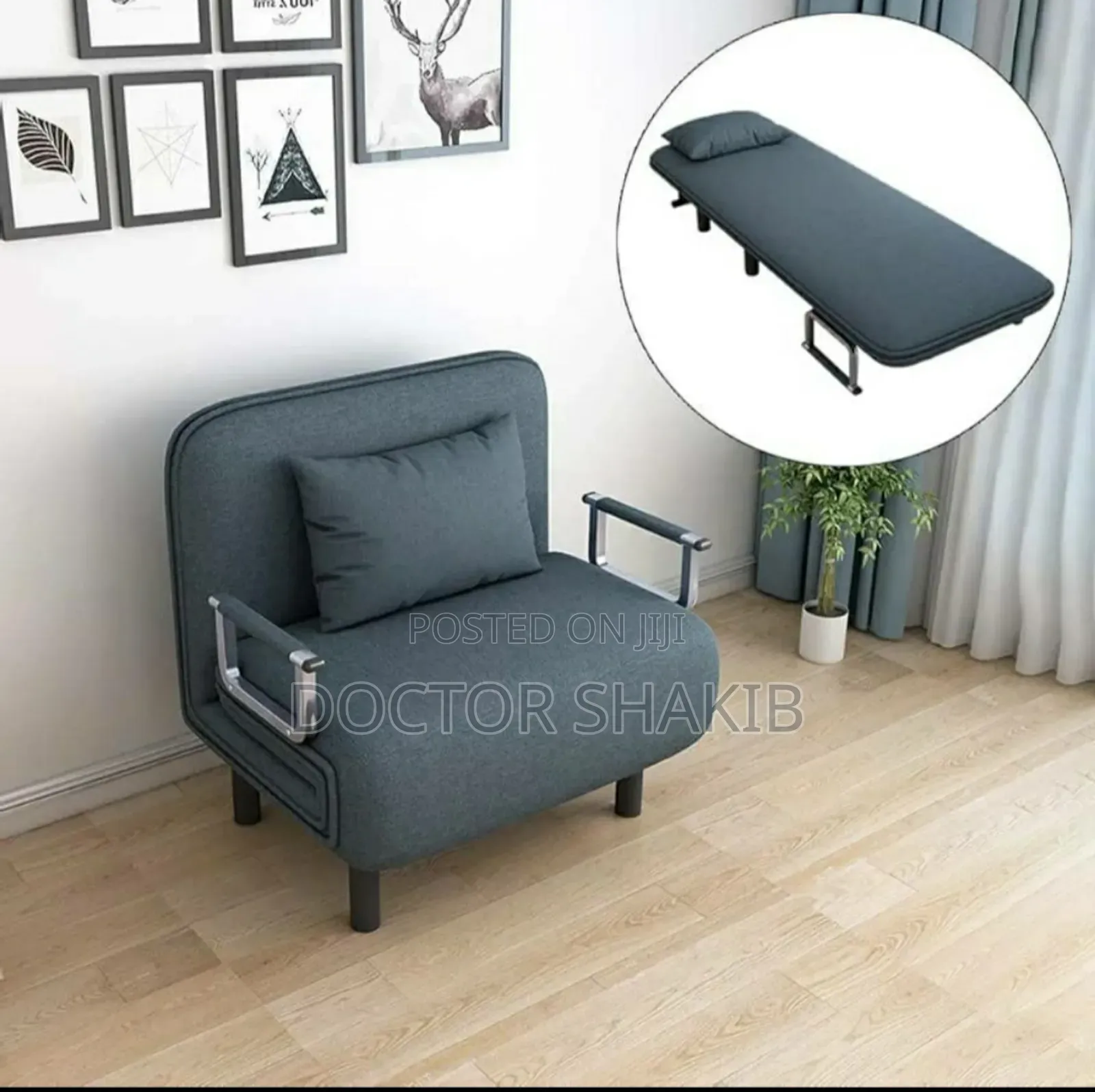New Convertible Sofa Bed, Foldable Sofa Chair With Armrest