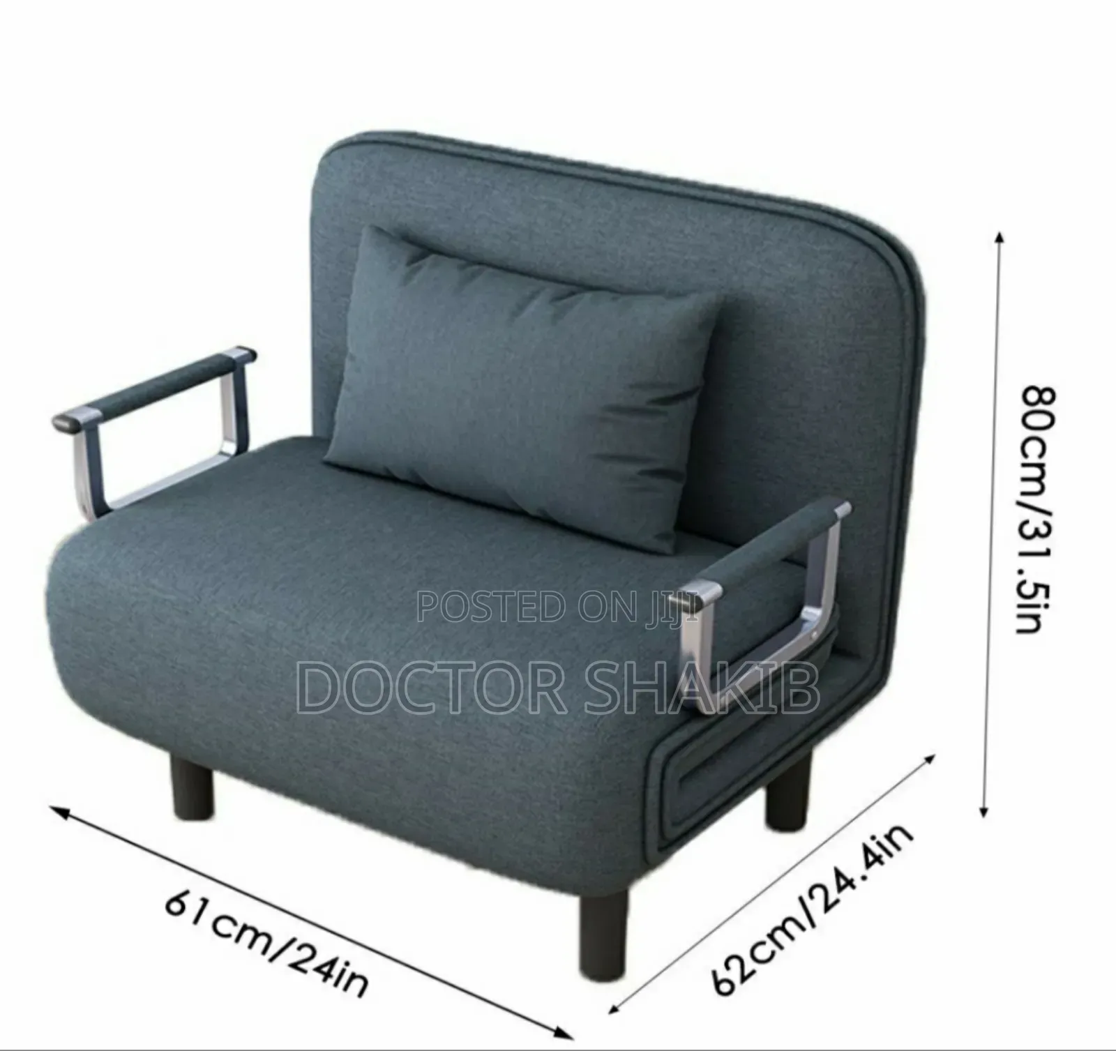 New Convertible Sofa Bed, Foldable Sofa Chair With Armrest