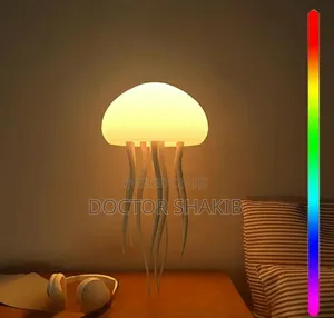 Unique Led Portable RGB Gradient Jellyfish Bedside Lamp