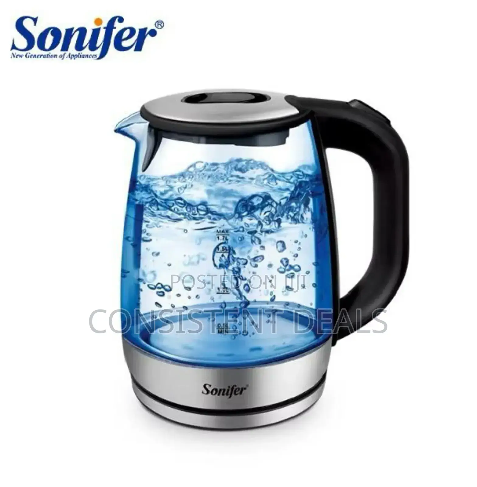 Sonifer Electric Glass Kettle 1.7l