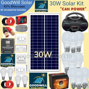 30w Goodwill Solar System Full Kit