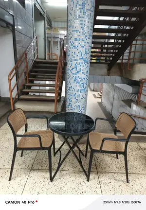 Foldable Glass Table and Chairs