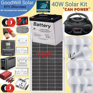 40w Goodwill Solar System Full Kit