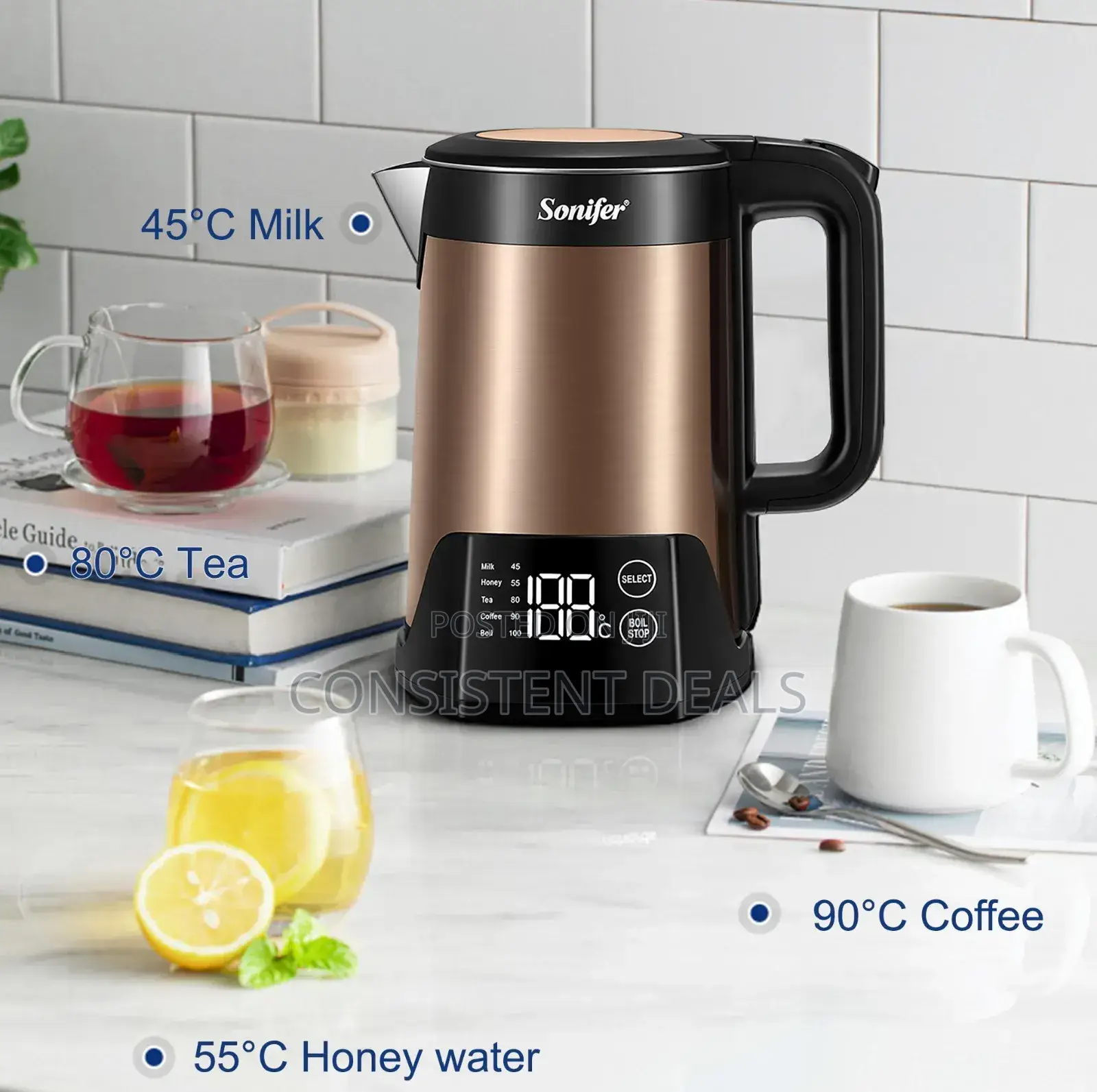 Sonifer Electric Digital Kettle 1.5l