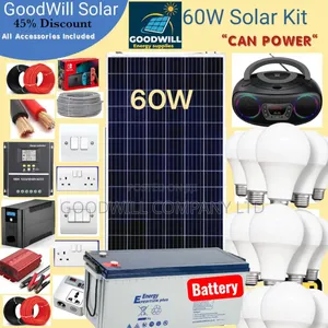 60w Goodwill Solar System Full Kit