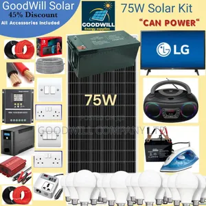 75w Goodwill Solar System Full Kit